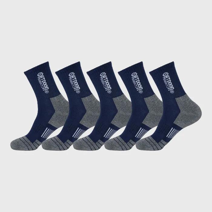 Outdoor Products Trekking Mid-Crop 5-Pair (4 Colors)