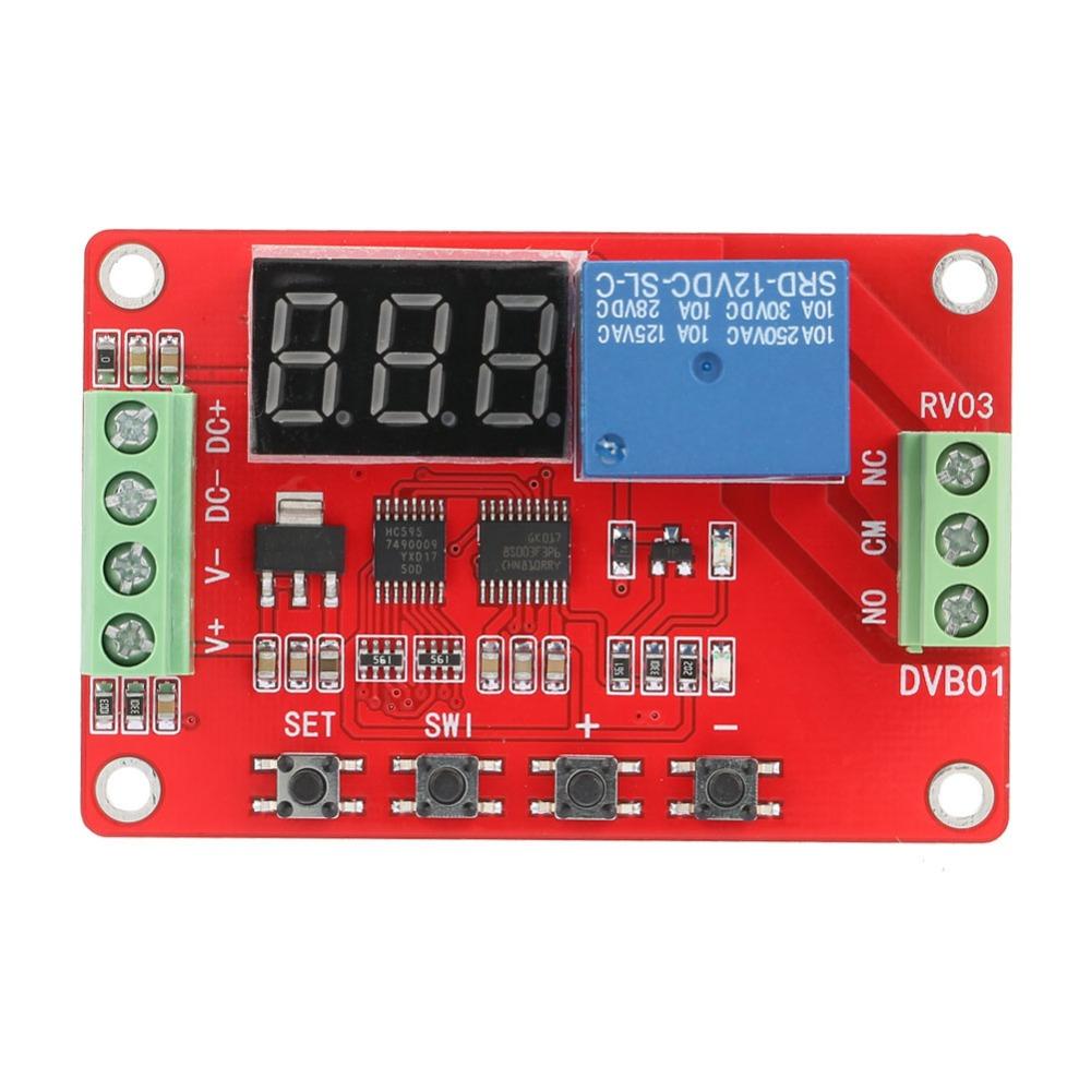 DVB01 Digital Window Voltage Comparator 12V/24V Optional Discharge Function Red Voltage Comparator Voltage Measurement