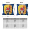 Waggis Basel Carnival Square Pillowcase Polyester Linen Velvet Pattern Zip Decorative Car Cushion Cover