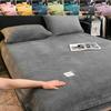 Soft Warm Plush Fitted Sheet Single Piece All-inclusive Fixed Dust Cover Mattress Protector Elastic Soft Bed Sheet Elastic Band