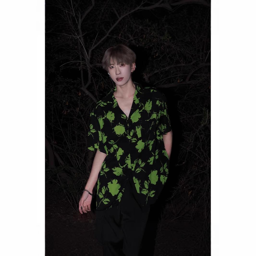 

2025 Retro Floral Summer Shirt Unisex Casual Loose Fit 4XL