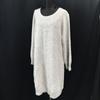 USED/Made In Japan Aylesbury Knit Dress LL Light Gray Long Sleeve Long Tunic Tokyo Style
