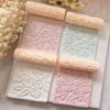 French Pattern Soft Pottery Earring Polymer Clay Texture Roller, Seamless Cutter Tool For Clay Crafting, Durable Plastic