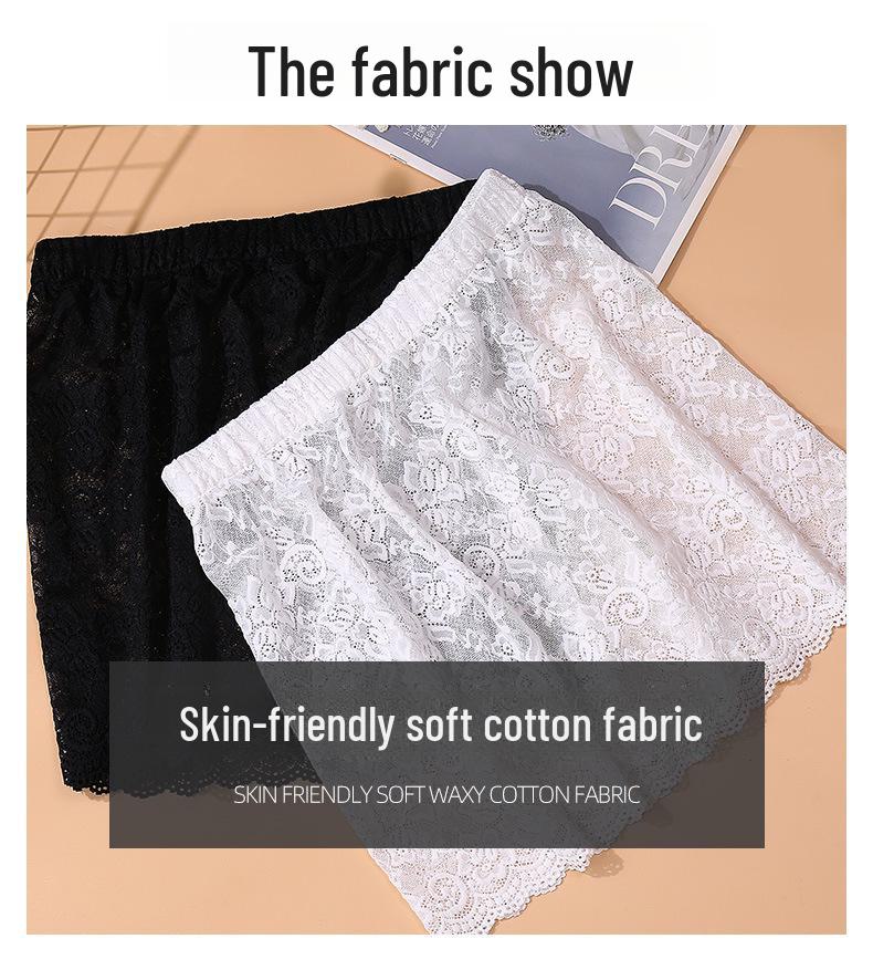 Women's Autumn/Winter Lace Hem Sweater Skirt - All-Match Inner Half-Length Skirt