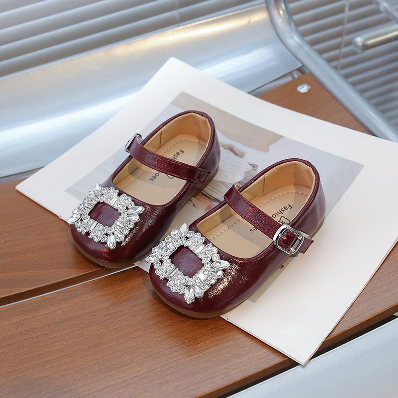 

Princess Shoes Girls Small Leather Shoes Red 2025 Mary Jane Shoes Little Girls Children s Shoes Soft Sole Girls Baby Shoes 34