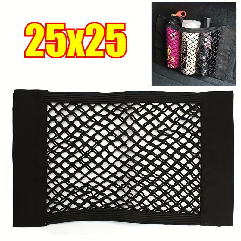 

Car Back Rear Trunk Organizer Net Mesh Seat Elastic String Magic Sticker Universal Storage Bag Pocket Auto Put Paper Stowing