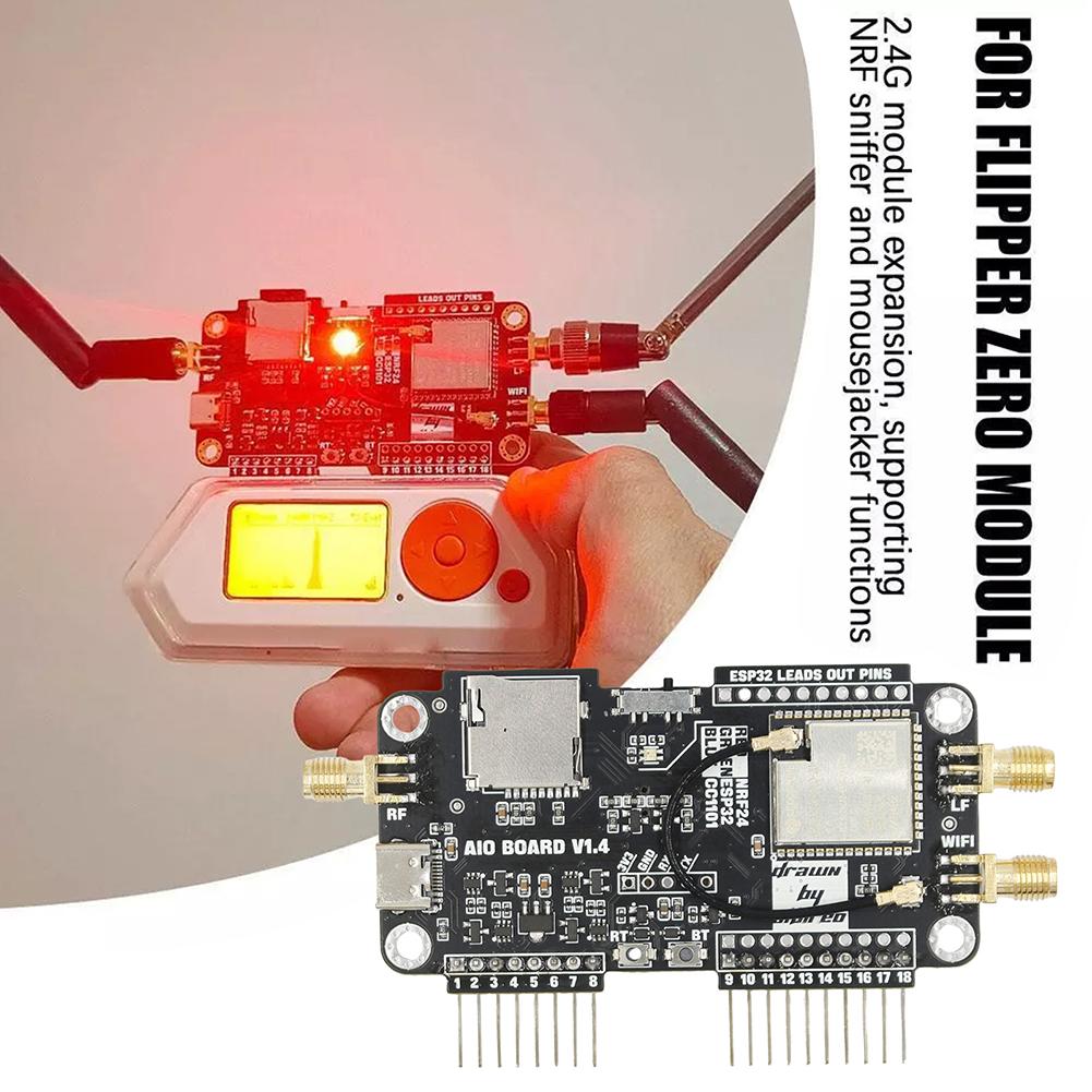 Flipper Zero Multiboard Expansion Board Modification Module NRF24+ESP32 Development Board NRF Mousejacker Wifi ESP32 CC1101 Modu