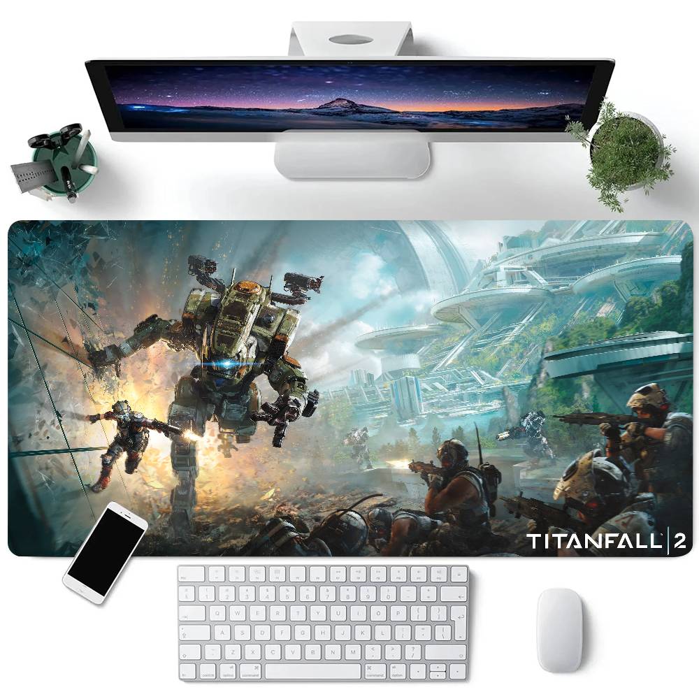 Game Titanfall 2 Mousepad Large Keyboard Desk Mat Gaming Mouse Pad LockEdge Non-slip Mat