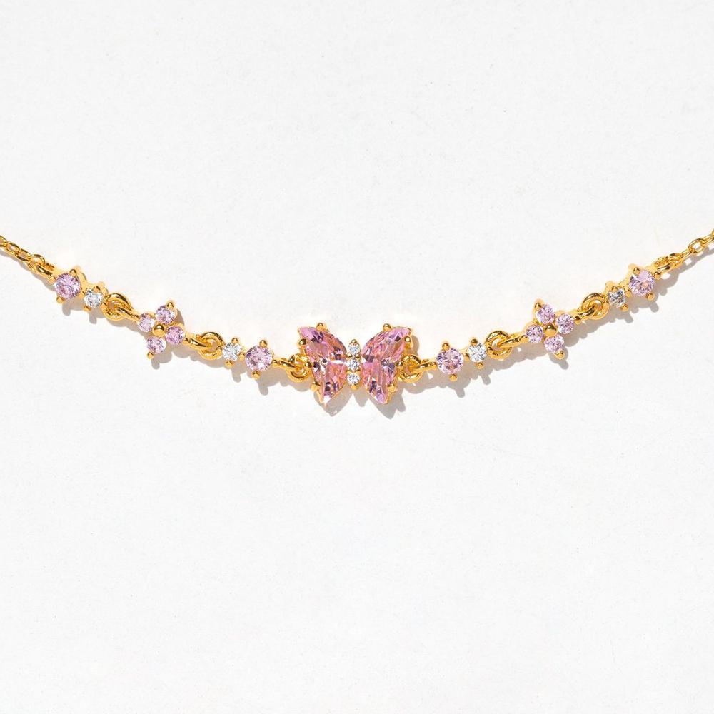 

Instagram Style Cute and Sweet Bracelet Love Zircon Butterfly Festival Bracelet Women s Valentine s Day Gift Jewelry золотой
