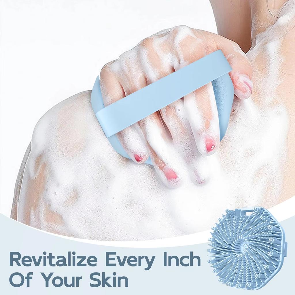 Silikon Körperbürste Peeling Körperpeeling Bürsten Peeling Duschkörperbürste für effektives Peeling und sanfte Massage