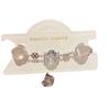 Snowflake Glass Beaded Bracelet With Electroplated Finish For Elegant Women Gift