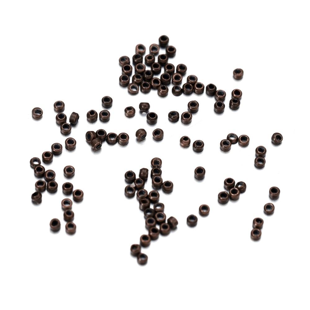 

100pcs/lot Copper Ball Crimp End Beads Dia 1.5 2 2.5 3 3.5 4mm Stopper Spacer Beads for DIY Jewelry Making Findings Accessories 1.5mm