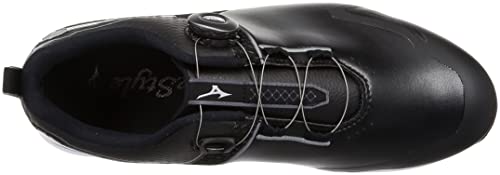 Mizuno Wide Style SL Boa Golf Shoes, Black, Size 26.5 Cm, F
