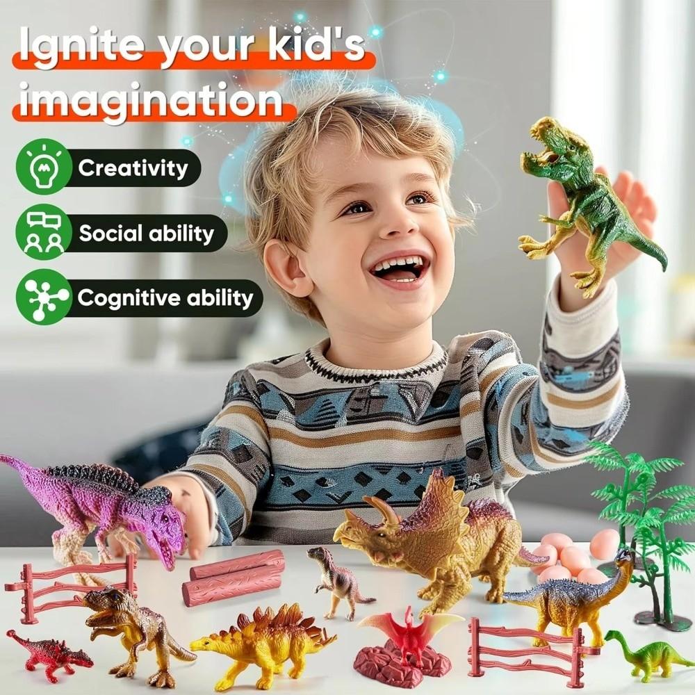 Simulation Dinosaur Dinosaur Figure Set PVC Dinosaur Action Figures Dinosaur Figurines Children