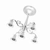 5 Arms Vintage Candlestick Metal Crafts Candle Holder Stand Wedding Party Home Decor Silver