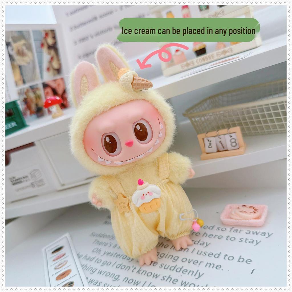 17cm Labubu Doll Vinyl Keychain: First & Second Gen Blind Box Clothes Collection