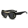  Y2K Oversized Cat Eye Women Fashion Sunglasses Retro Unique Lens Amber Shades UV400 Men Punk Sun Glasses