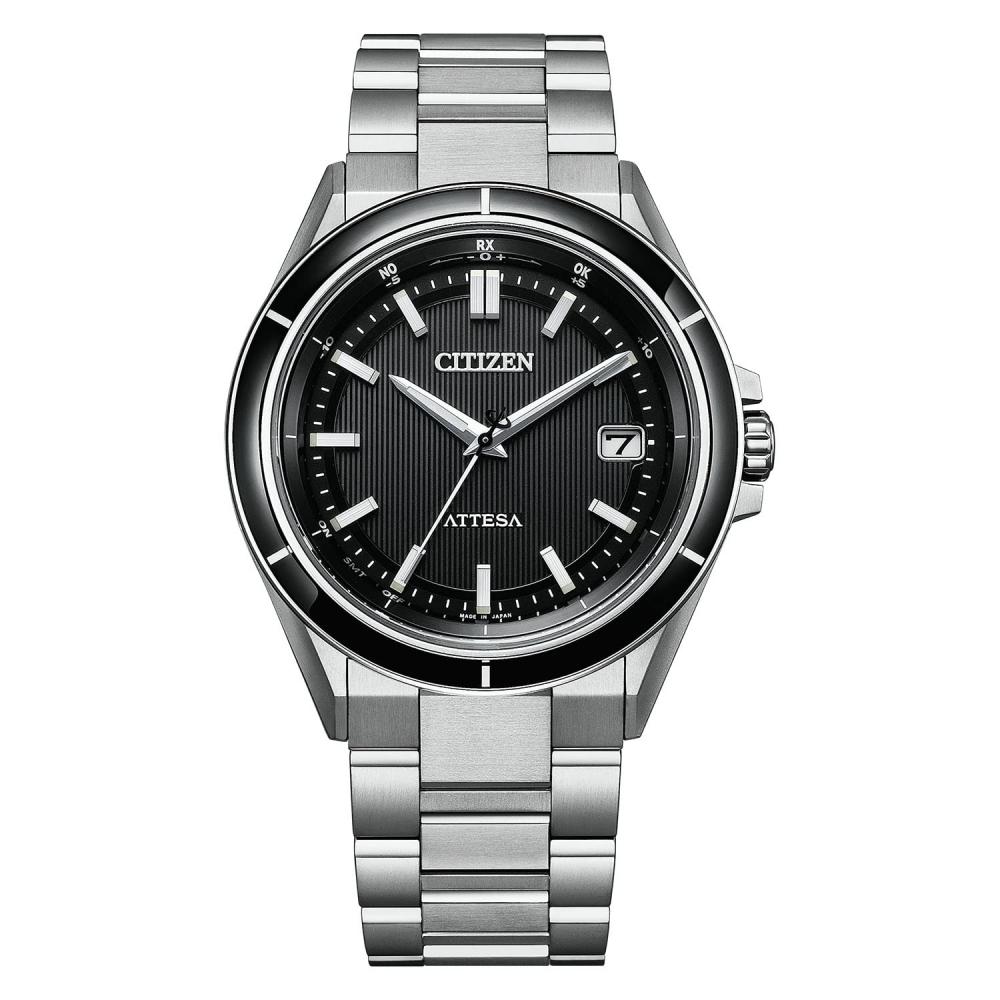 

Радіогодинник [Citizen] Atessa ACT Line Sapphire Bezel CB3030-76E чоловічий срібний