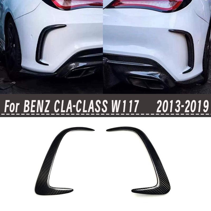 Mercedes CLA W117 Carbon Fiber Rear Bumper Diffuser Body Kit 2014-2019