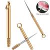 Titanium Toothpick Portable Metal Pocket Keychain Stainless Steel Reusable Toothpicks for Outdoor Camping Picnic Travel