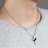 2025 Unique Creative Design Stainless Steel Cross Couple Necklace - Versatile and Fashionable