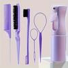 6pcs Hair Styling Tools Set With Spray Bottle Hair Combs Brushes For Braiding