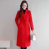 Trendy Plus Size Slim-Fit Mid-Length Wool Coat – Stylish Age-Reducing Spring/Autumn Outerwear