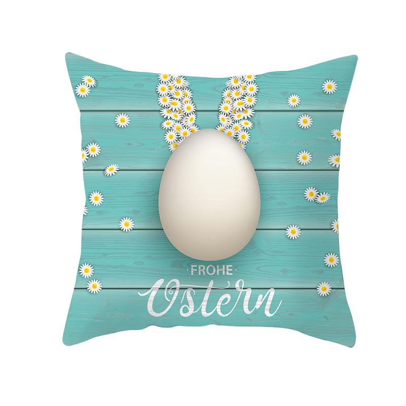 New Easter Bunny Pillow Cover Festive Home Decor Pillow Cover