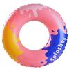 Anello gonfiabile da nuoto rétro a righe ispessito per bambini Xiao Lü - Design Oliva e Fiore di Ciliegio