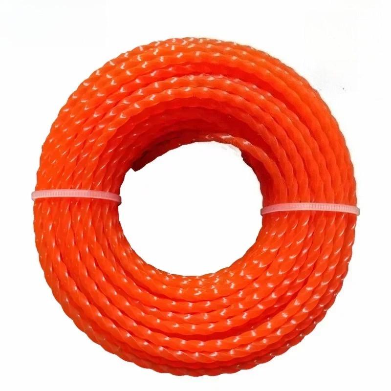 COSY 2.4mm/2.7mm/3mm/3.3mm/4mm Grass Trimmer Line Nylon Strimmer Line Spiral Brush Cutter Rope Mower Accessories Garden Tool