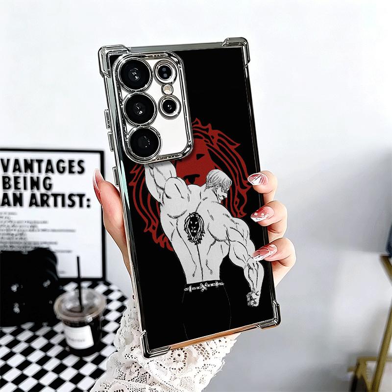 Seven D-Deadlys Sins Escanor Soft Phone Case For Samsung Galaxy S26 Ultra S25 Edge S24 FE S23 Plus S22 S21 + S20 Plating Anti-Fa