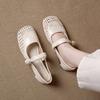 Fashion Size 35-40 Women's Sandals Hallow Out Slip on Fashion Square Toe Gladiator Sandals Comfortable Shoes for Women Zapatos De Mujer