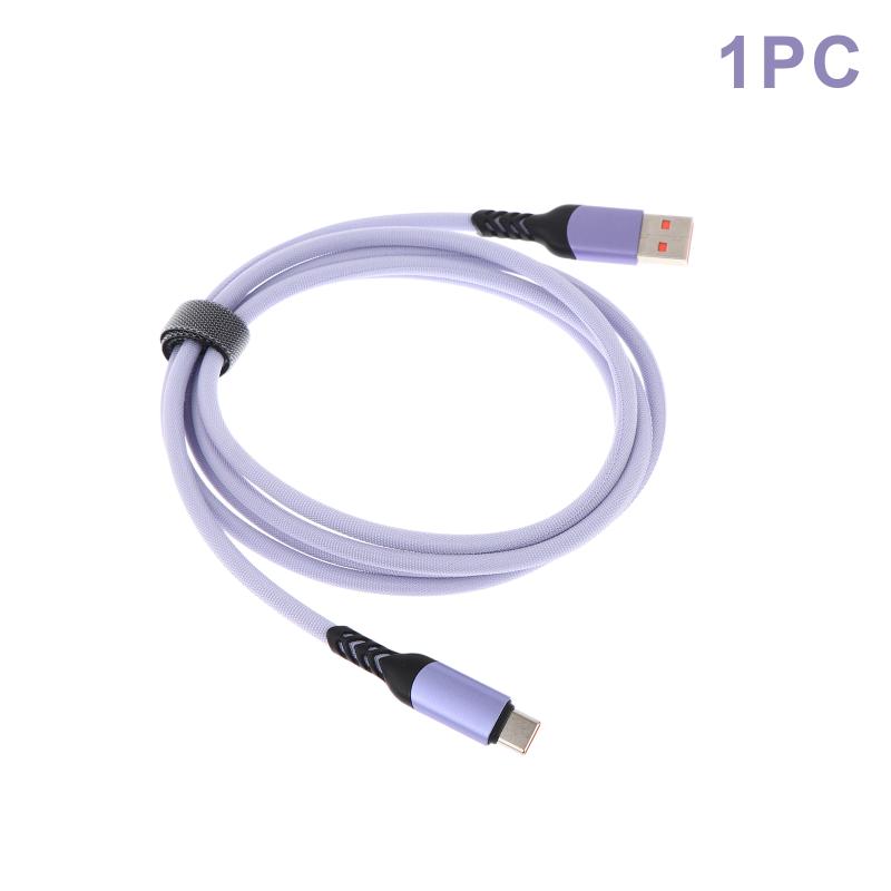

1/2/3Pcs Usb A To Type-C Data Cable Quick Charging Nylon Braided Wire Charger Cable For Phone Earphone Laptop 1Pc