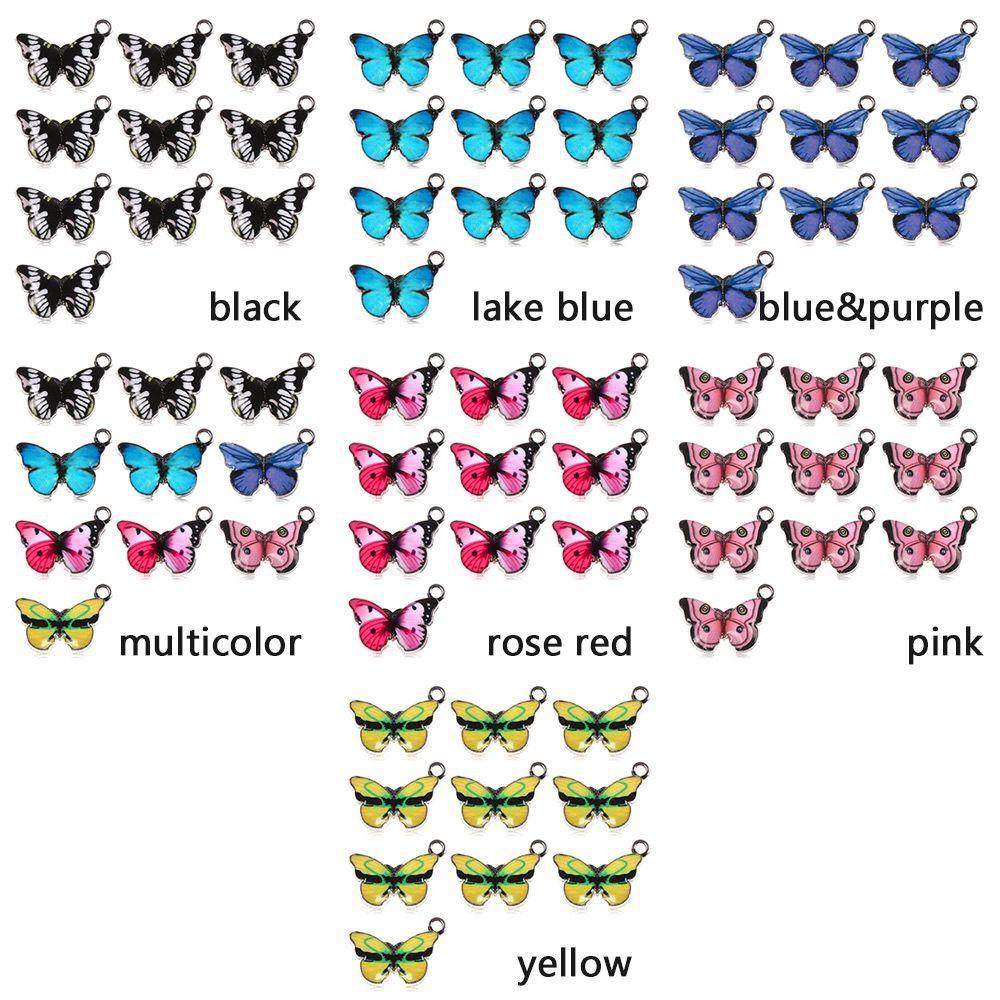 Earrings Crafting DIY Accessories Butterfly Charms Enamel Pendants Cute Animal Jewelry Making