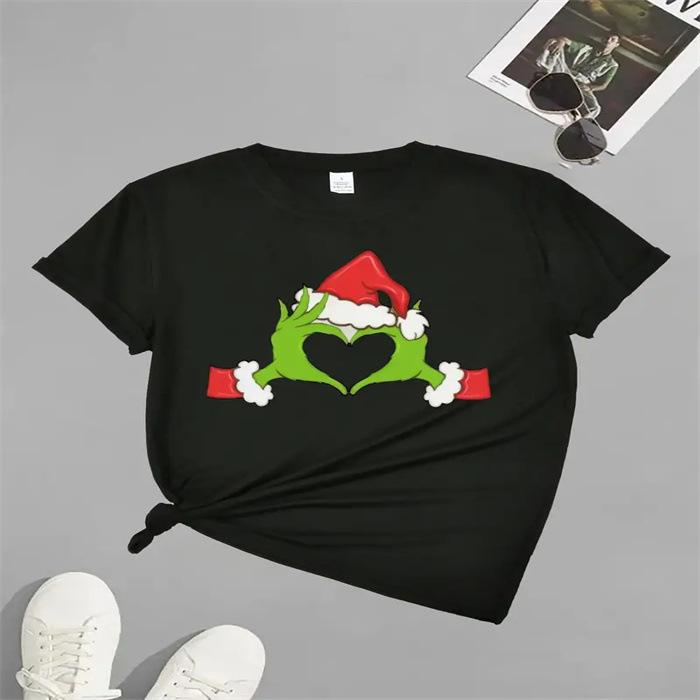 Short-sleeved T-shirt European and American summer new women's fashion casual home commuting versatile round neck short-sleeved T-shirt