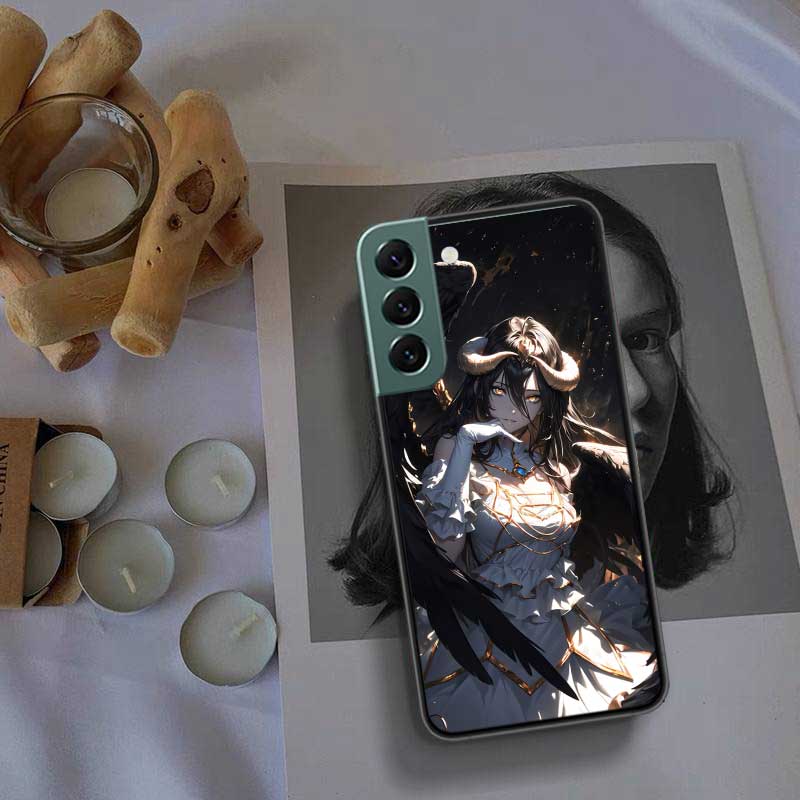Albedo Overlord Phone Case For Samsung Galaxy S22 S25 Ultra S21 S10 Plus S26 Edge S20 S23 S24 FE Cover Silicone Soft TPU Cle