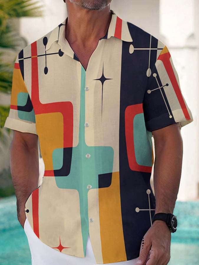 Europe and the United States Hot-selling Summer New Hawaiian Shirt Youth Men's Fashion 1D Digital Printing Source