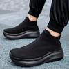 New spring fly-woven socks and shoes for couples with wide feet and velvet thick soles, comfortable and casual daily commuting
