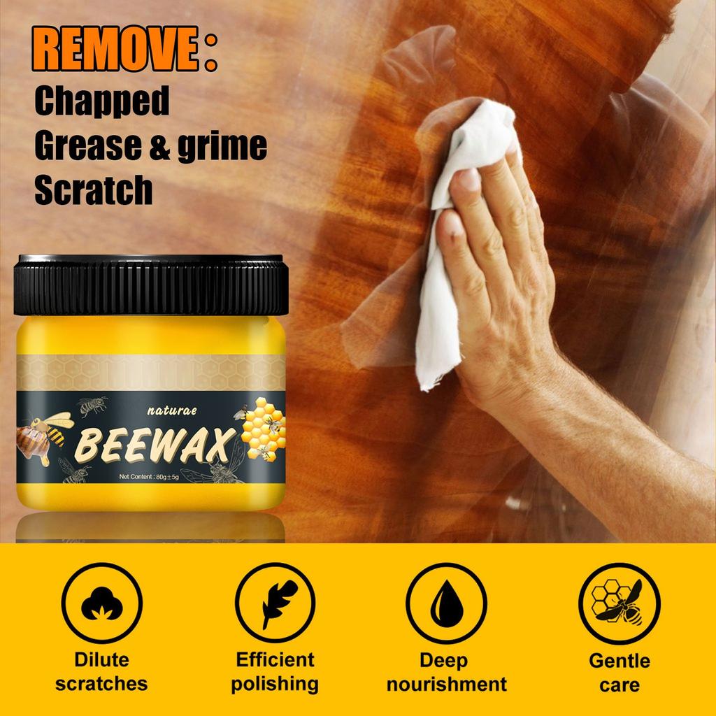 Leštění nábytku Včelí vosk Přírodní Včelí vosk Koření na dřevo Včelí vosk Čištění dřevěných podlah Údržba Leštěný vosk