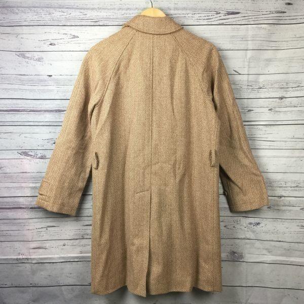 Ralph Lauren Tweed Woll-Trenchcoat/Oberbekleidung/Damen M/Beige/(GEBRAUCHT)