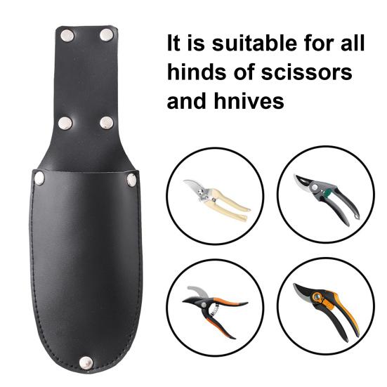 Pruning Shears Sheath Gardening Tool Holster Shears Protective Case Faux Leather Sheath for Gardeners Repair Technicians