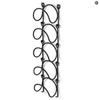 Wall-mounted Multi-functional Wine and Towel Rack – Wrought Iron Storage Solution.
