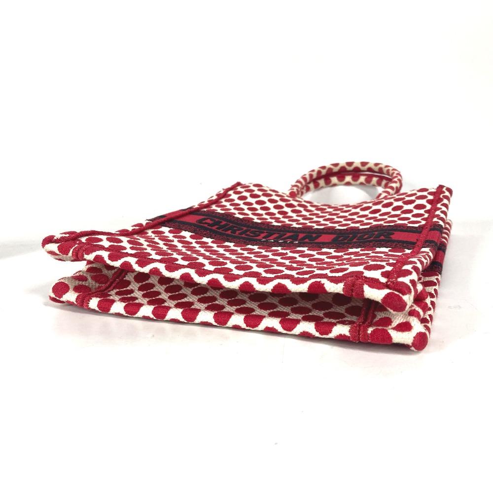 Dior DIORAMOUR CHRISTIAN DIOR Amour Vertical Book Tote Polka Dot Hand Bag