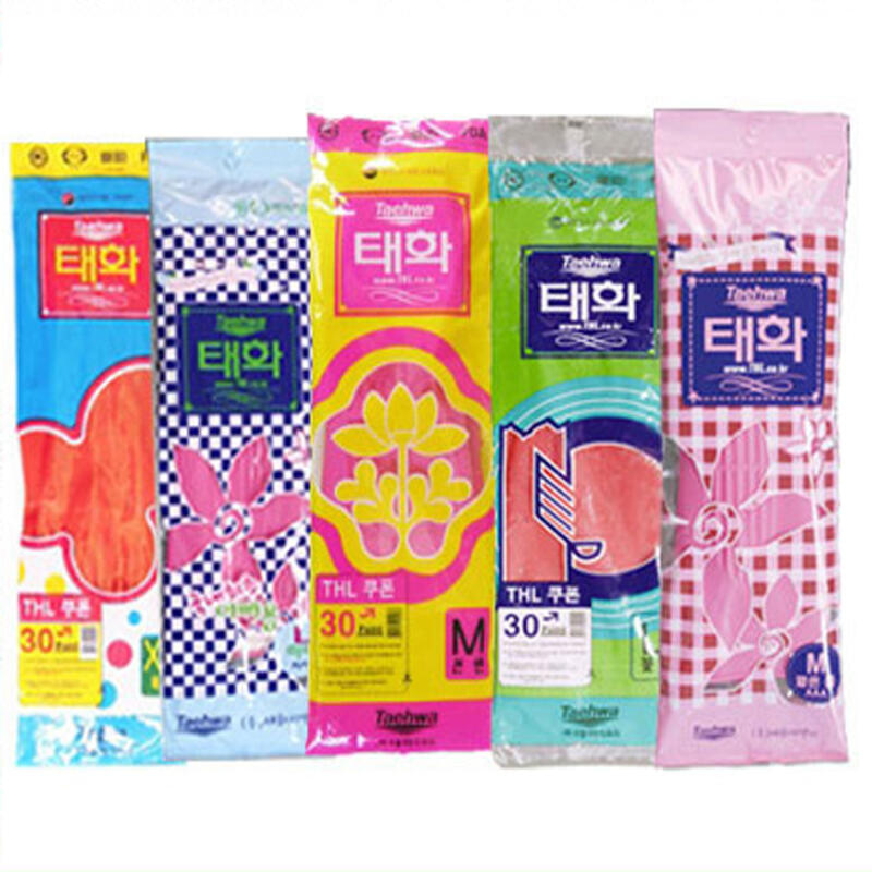 Kimchi Cleaning Dishwashing Rubber Gloves Extra Large