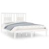 VidaXL Bed Frames White Solid Pine Wood 120x200 Cm 3104059