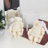 Nová forma na svíčku Santa Claus spící, silikonová, pro DIY vánoční dekorace, sádru, pryskyřici, 3D řemesla, nástroje na odlévání, výroba domácích dárků