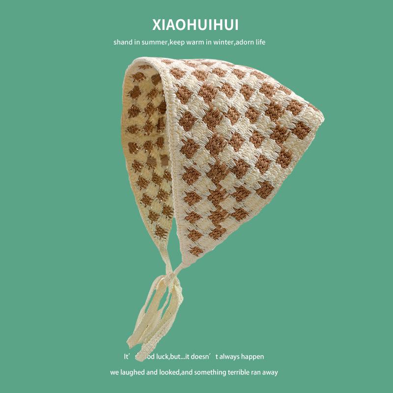 Pastoral Knitted Wool Headband - Cute, Simple Triangle Style Hair Accessory for Women
