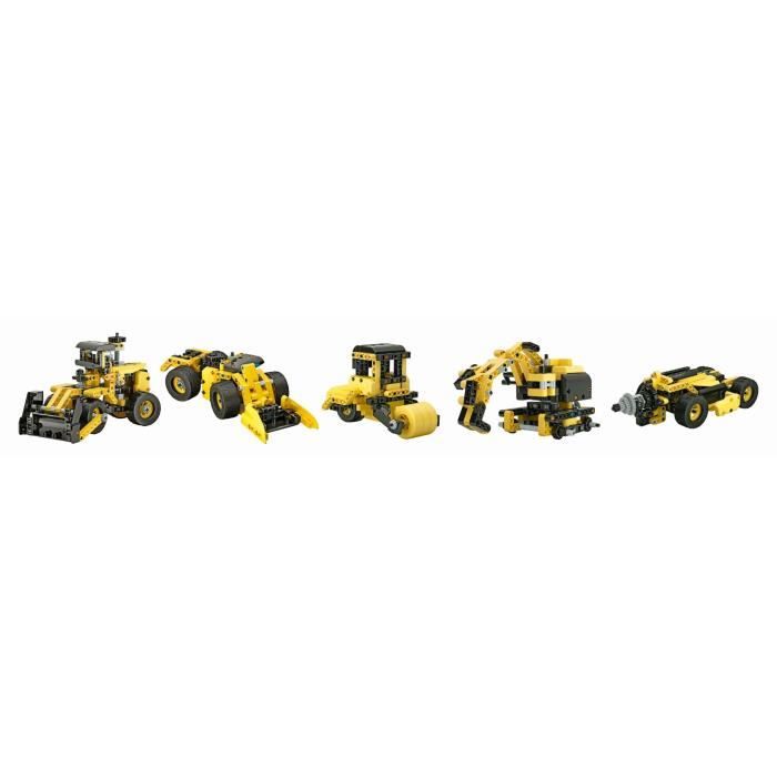 Clementoni - Buildable Bulldozer - 9 Model Vehicles - 200 Components - Dice 8 Years - Made In Italy