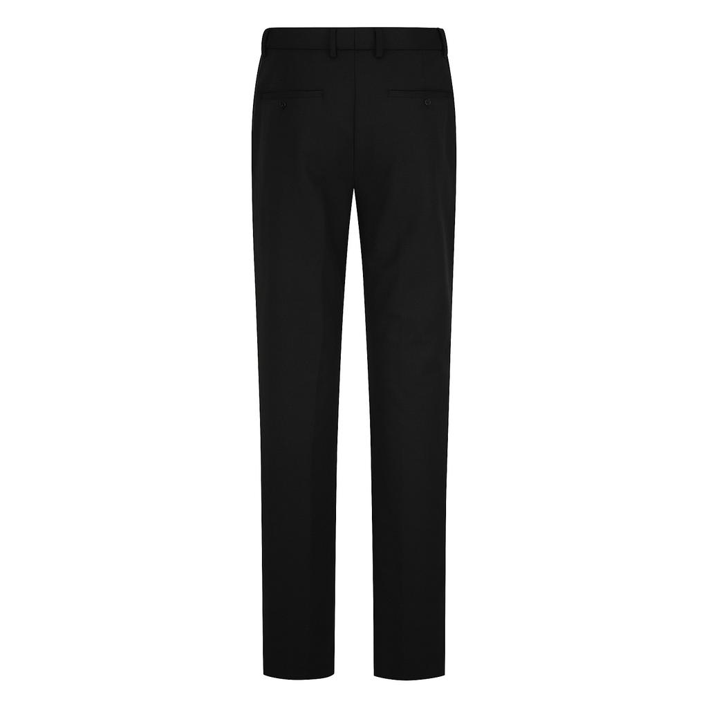 FERRAROMILANO Cotton Blend Stretch Slacks Black (Am0Fbps30139)