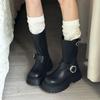 Retro Thick-Soled Slip-On Martin Boots for Women - 2025 Autumn Slimming, Versatile, Height-Enhancing Design